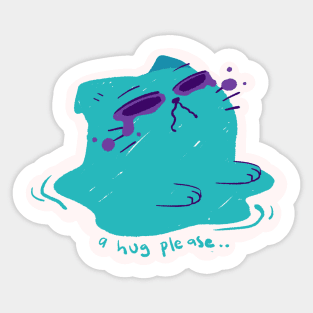 Sad Crying Cat Sticker